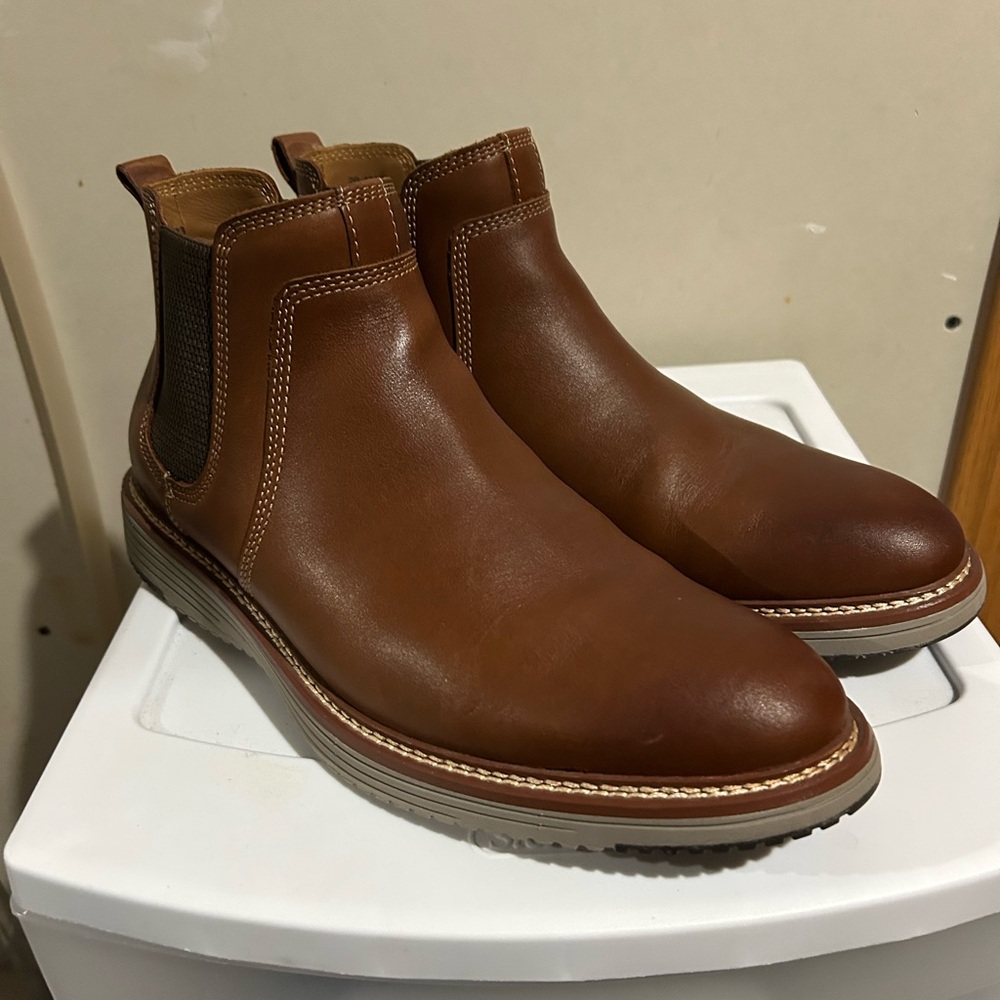 Johnston & Murphy Brown Chelsea Boots with Goodyear Welt